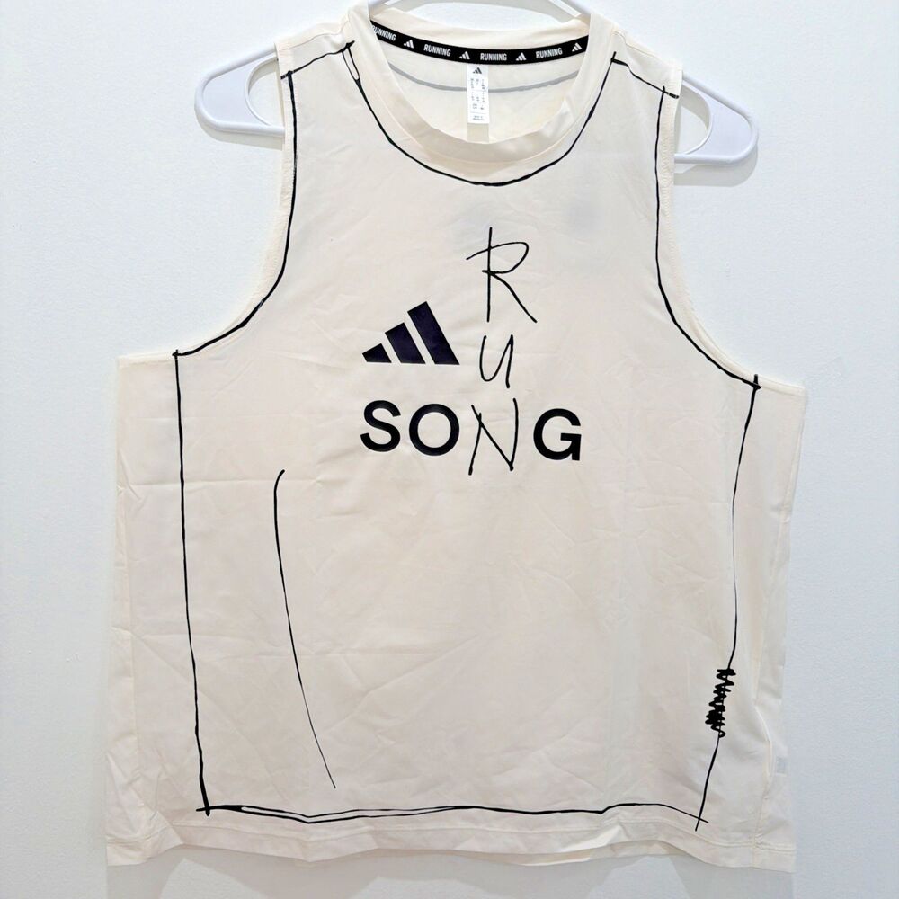 adidas Adi365 Sftm Running Tank Top Womens White Casual Athletic SB1158-KT0777